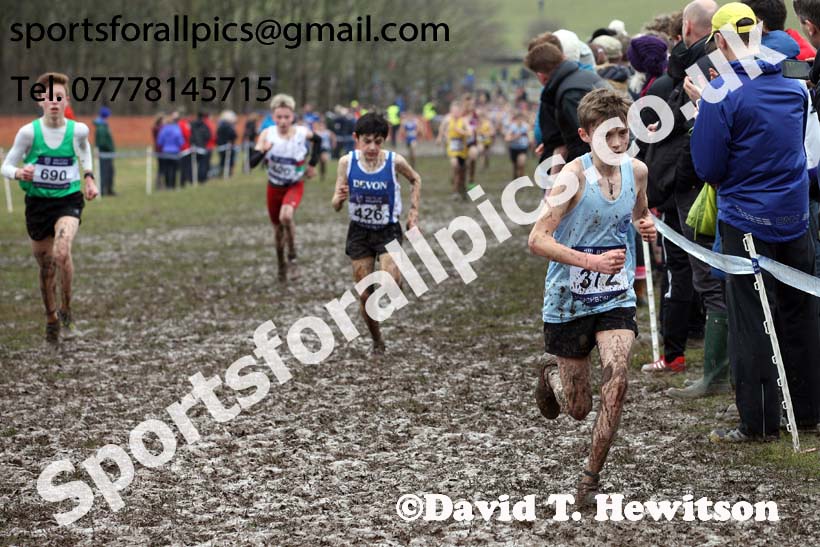 Boys under-13s 2018 British Inter Counties Cross Country Champs., Prestwold Hall, Loughborough. Photo: David T. Hewitson/Sports for All Pics